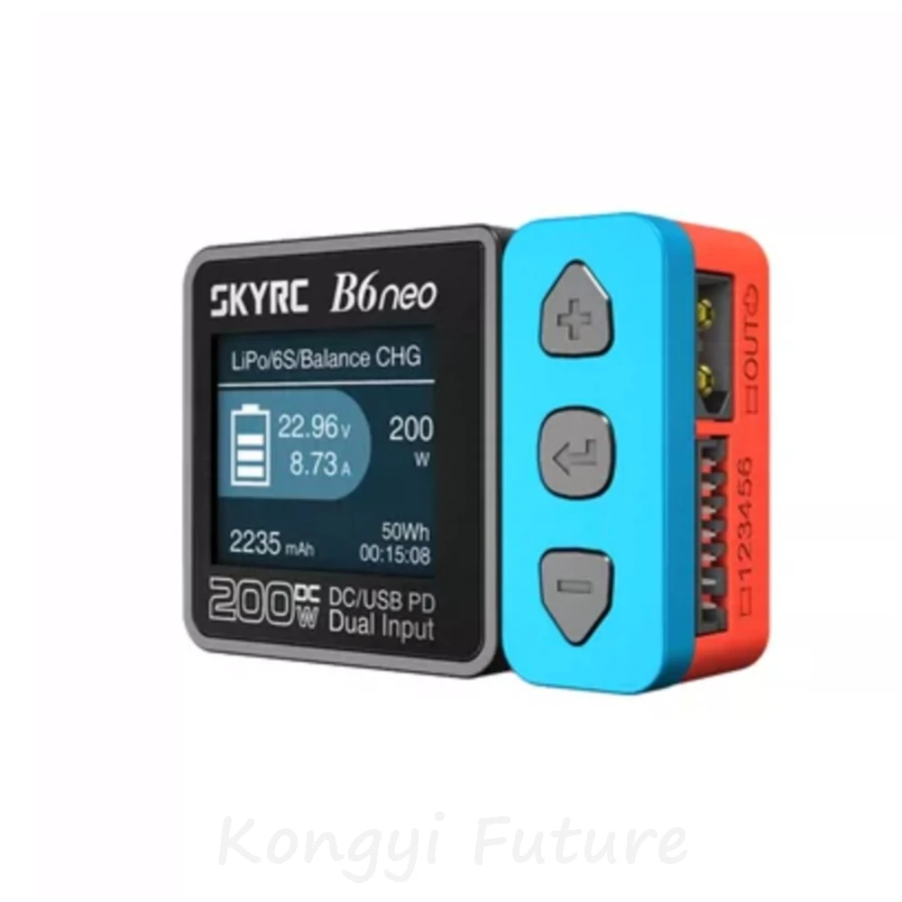 Carregador/Descarregador Inteligente SKYRC1-6S 200W para Baterias LiPo/Li-ion, Fonte de Alimentação para Aeronaves RC FPV Carregador/Descarregador Inteligente SKYRC1-6S 200W para Baterias LiPo/Li-ion, Fonte de Alimentação para Aeronaves RC FPV