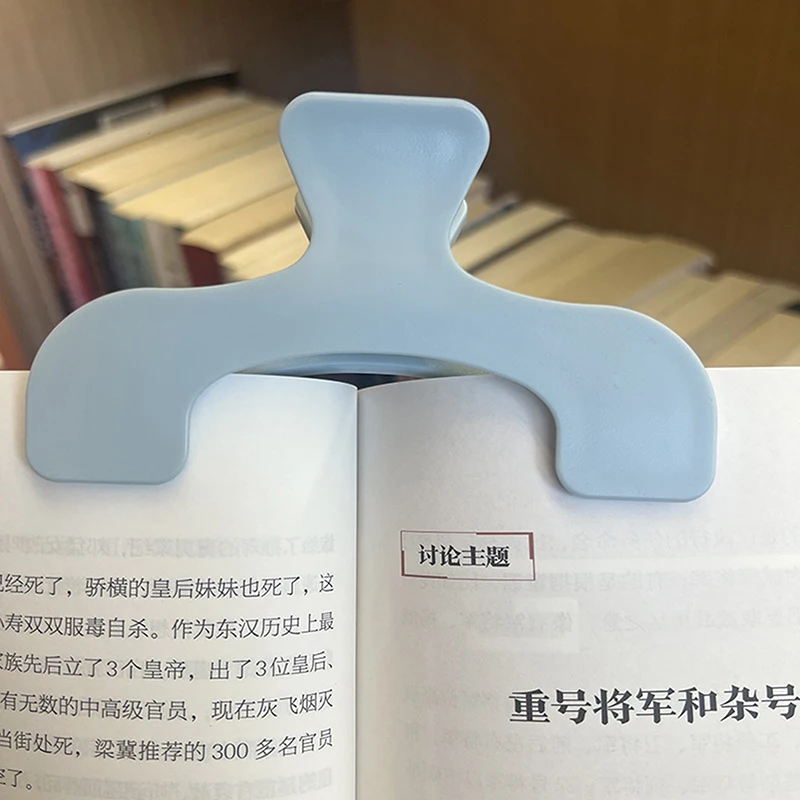 Novo Suporte Transparente para Páginas, Ferramenta de Leitura, Clipe Simples para Livros, Clipe Fosco para Anotações, Acessório de Mesa Kawaii, Suporte Prático para Notas