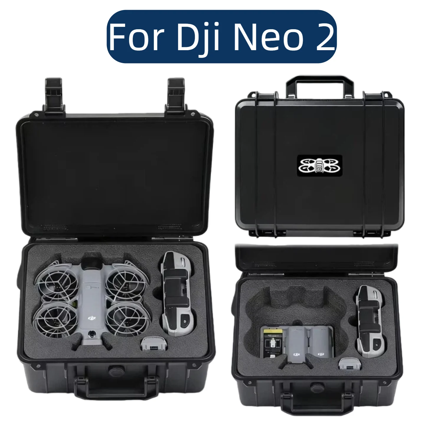 Caixa de Segurança Portátil para DJI NEO 2, Caixa Protetora à Prova de Explosão, Estojo Duro para Transporte, Acessório para Drone DJI RC N3