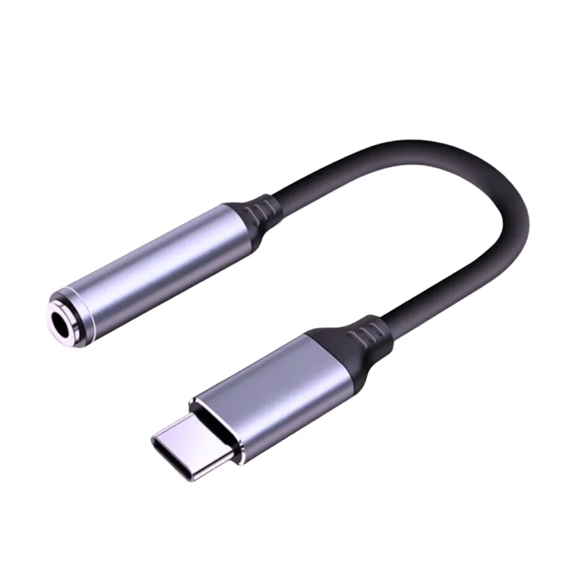 USB tipo C para 3.5 Jack fone de ouvido adaptador, conversor de cabo de áudio, USB-C, iPhone 15, 15 Pro Max, Samsung Galaxy, Huawei, Xiaomi, 3, 5mm