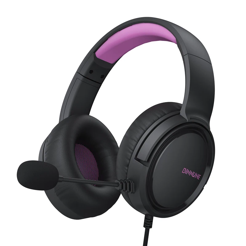 Fones de Ouvido para Jogos com Fio BINNUNE BG02 com Microfone para PS 4 | Fone de Ouvido para Jogos Xbox1 com Microfone para PS4 PS5 Xbox Series X | S Xbox 1 PC NS