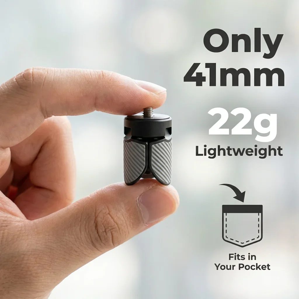 Mini tripé de plástico para secretária, com parafuso de 1/4'', suporte portátil com alça para câmeras de ação, smartphones e gravação de vídeos e vlogs. Mini tripé de plástico para secretária, com parafuso de 1/4'', suporte portátil com alça para câmeras de ação, smartphones e gravação de vídeos e vlogs.