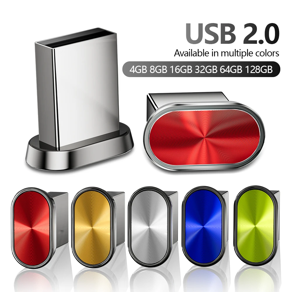 Jaster mini metal usb flash drive 128gb presente de negócios memória vara 64gb botão pen drive 32gb azul usb vara 16gb u disco 8gb 4gb