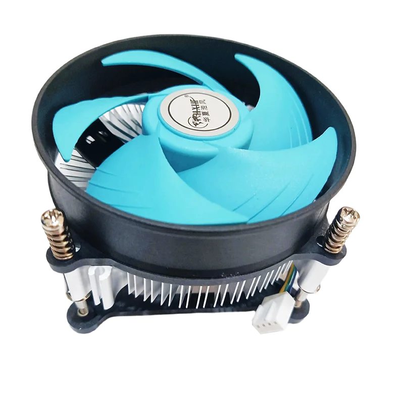 Ventilador de CPU Azul Atualizado para PC, Cooler de CPU com Dissipador de Calor, Baixo Ruído para LGA 1150/1156/1155/1200