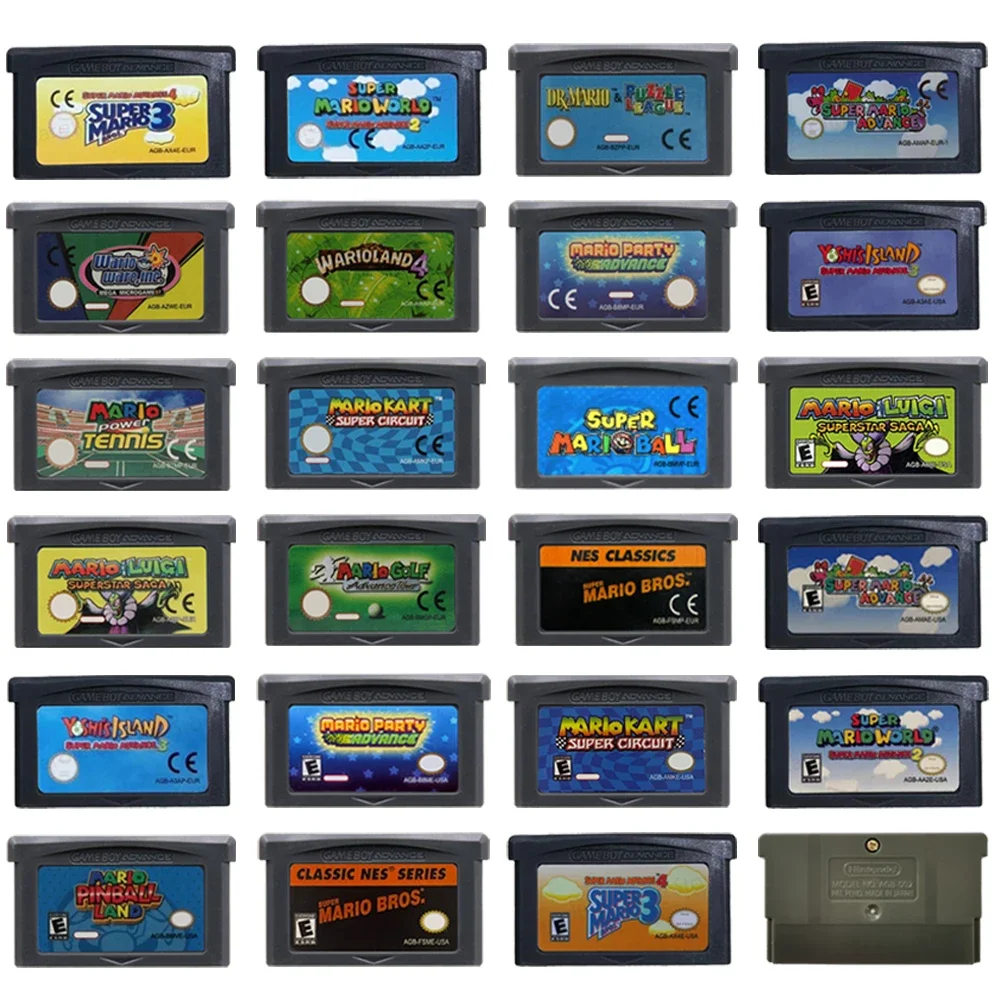 Cartucho de Jogo GBA 32 Bits para Consoles de Videogame Advance Kart para GBA/SP/DS