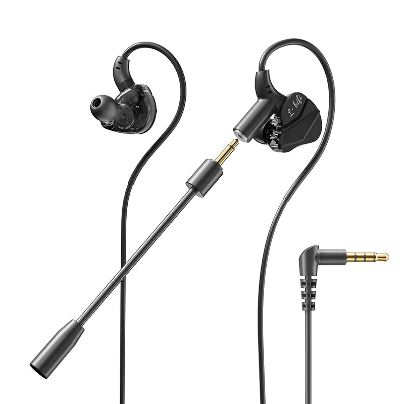 Fones de Ouvido Intra-auriculares com Conexão 3.5mm e TypeC, Fones de Ouvido Gamer com Microfone HD, Headset HiFi Stereo para iPhone e Samsung