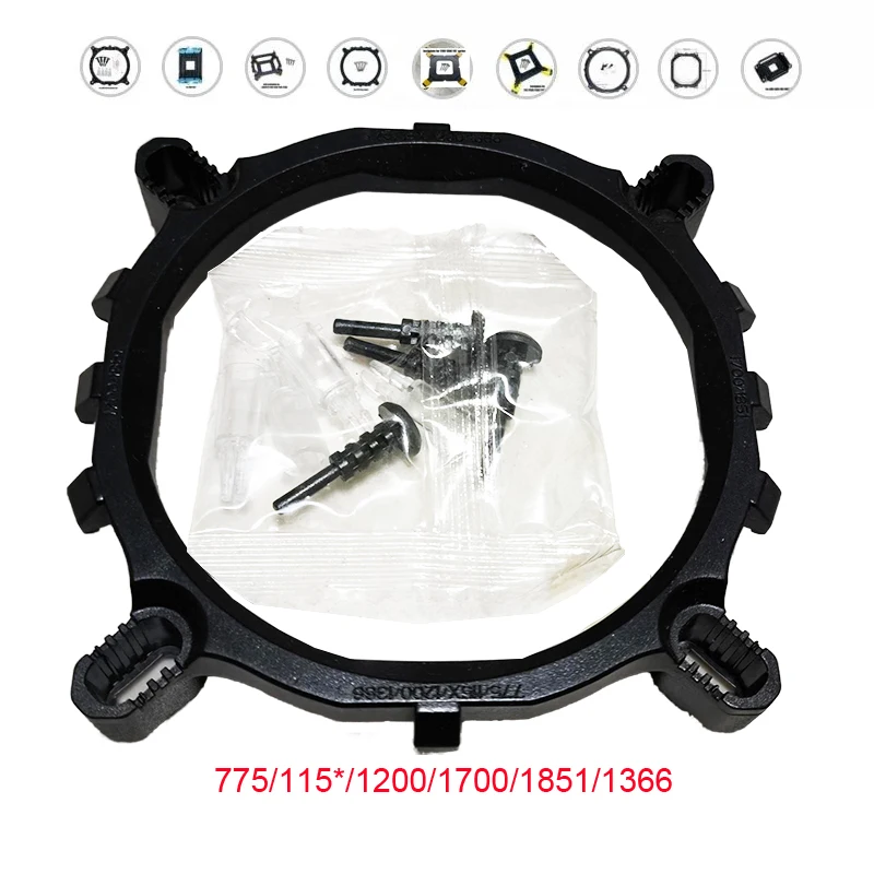 Suporte Universal 4 em 1 para Cooler de CPU de Desktop, Dissipador de Calor para LGA775 1150 1156 1155 1366 1700 1851
