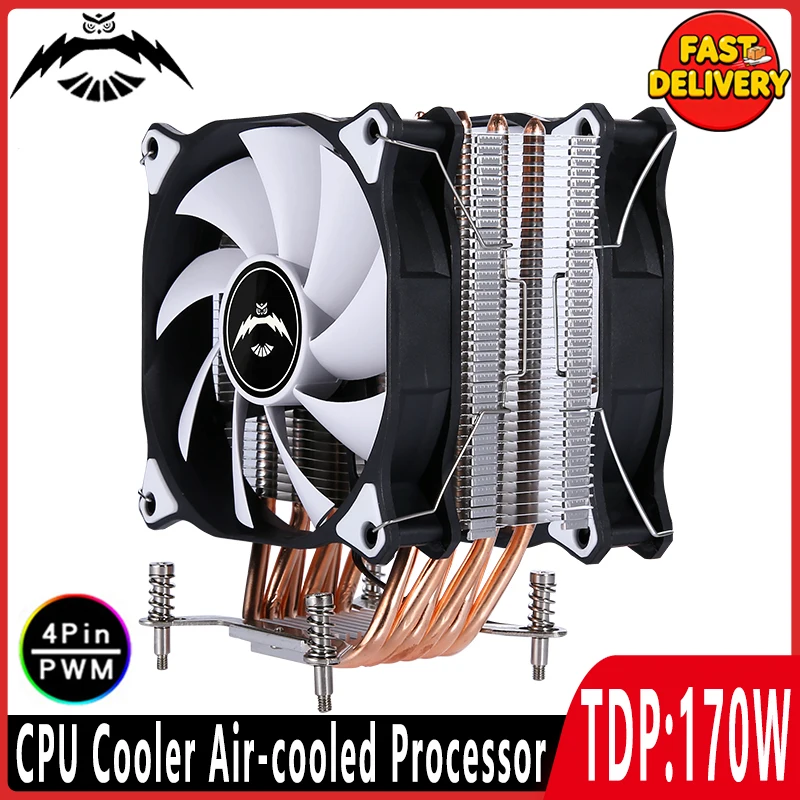 Ventoinha de CPU Refrigerada a Ar 120mm Silenciosa 3pin 4pin X79 X99 Cooler 4/6 Heat Pipes para Processadores I3 I5 I7 Instalação LGA115x 1200 1700 1851 2011 2066 Ventoinha de CPU Refrigerada a Ar 120mm Silenciosa 3pin 4pin X79 X99 Cooler 4/6 Heat Pipes para Processadores I3 I5 I7 Instalação LGA115x 1200 1700 1851 2011 2066