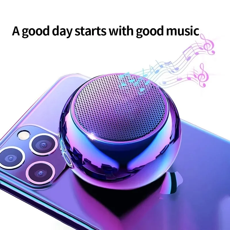 Caixa de Som Bluetooth Mini Portátil Sistema de Áudio Sem Fio Compacto Reprodutor de Música