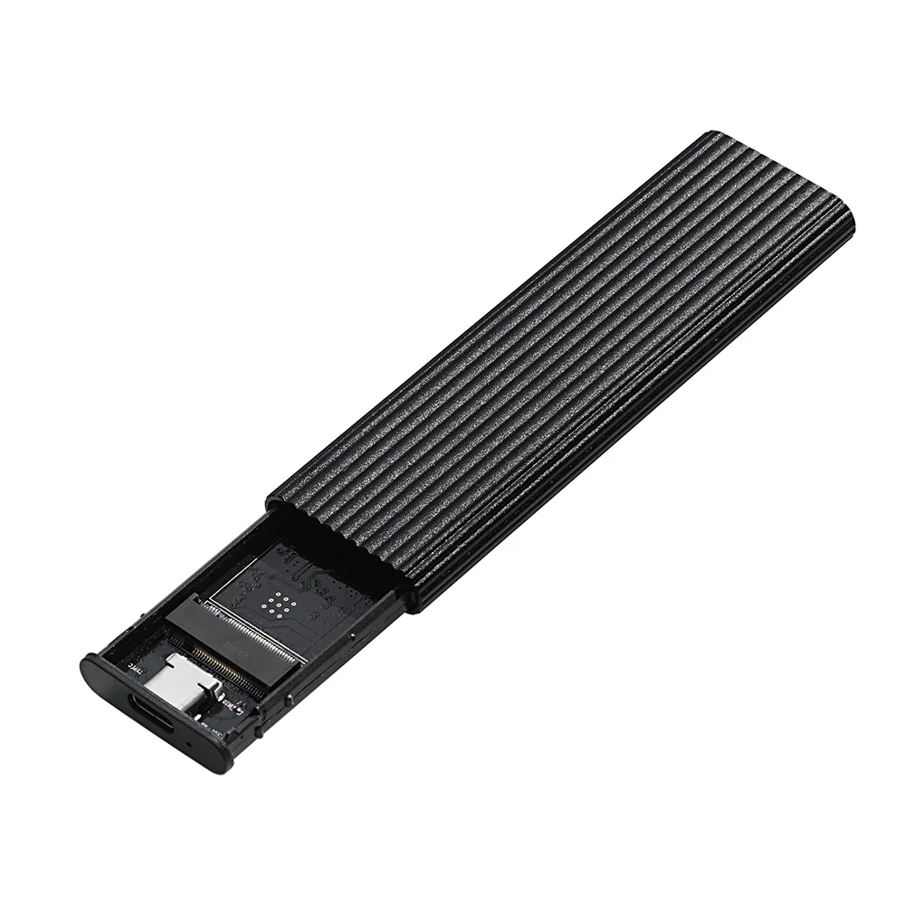 Usb3.1 m.2 ssd gabinete caso móvel suporta protocolo nvme para tipo-c metal sólido caso de disco rígido externo portátil telefone ssd