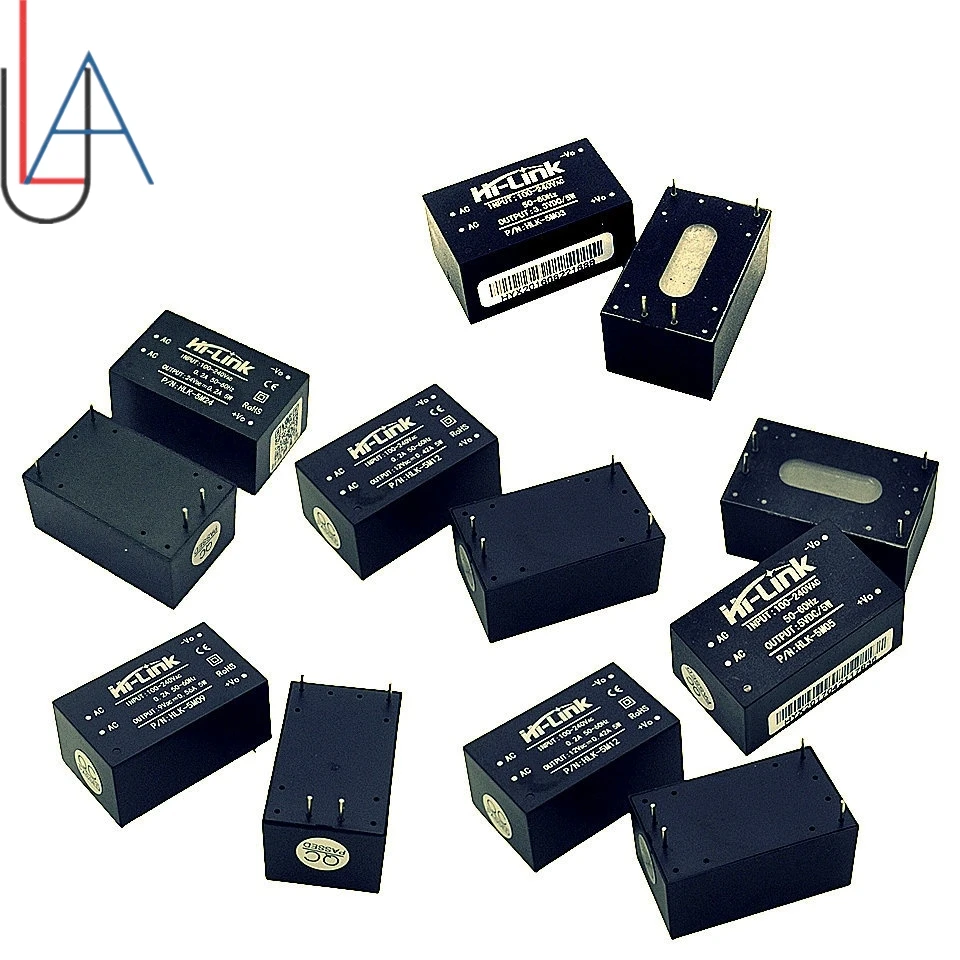 LAUBEI HLK-5M03/09/12/24 HLK-PM03/09/0612/24 AC-DC 3W 5W 5V/3.3V/12V/24V Interruptor Inteligente Step Down Buck Módulo de fonte de alimentação