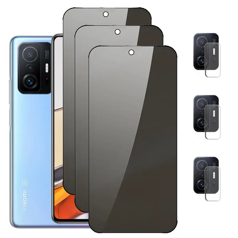 privacidade Película Xiaomi 14T 13T 11T 12T Pro pelicula de vidro Xiaomi 12 T 11 Lite 5g NE Film 9H Protetor de tela anti-espião rígido Mi 11 T 11Lite 11i Mi11T Previne espiar Óculos de proteção de segurança Mi 11T Pro