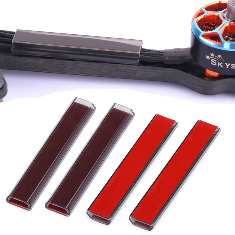 Capa de proteção para fio de motor sem escova, 4 unidades, tubo de proteção, protetor de fio longo 45mm 55mm 65mm 110mm para peça de modelo de drone fpv Capa de proteção para fio de motor sem escova, 4 unidades, tubo de proteção, protetor de fio longo 45mm 55mm 65mm 110mm para peça de modelo de drone fpv