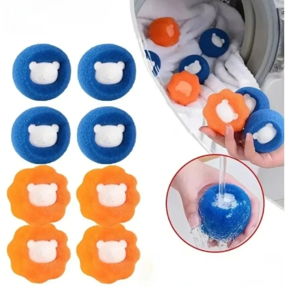 3-10 unidades Bolas de Lavanderia Reutilizáveis para Máquina de Lavar, Removedor de Pelos de Animais e Fiapos da Roupa, Filtro Coletor de Fiapos