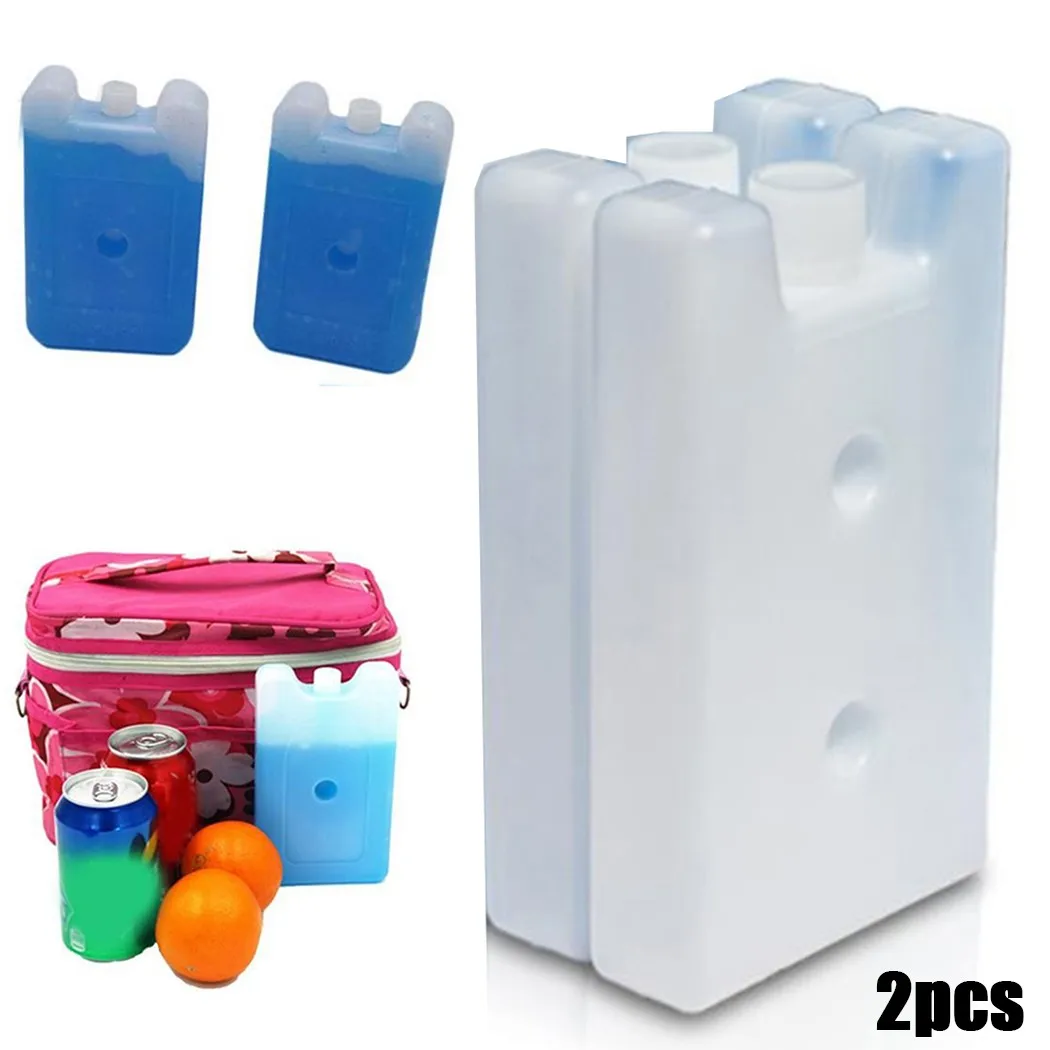 Blocos de gelo para congelador de gel, almoço de viagem para armazenamento de alimentos frescos, saco refrigerador reutilizável, caixa de injeção de água