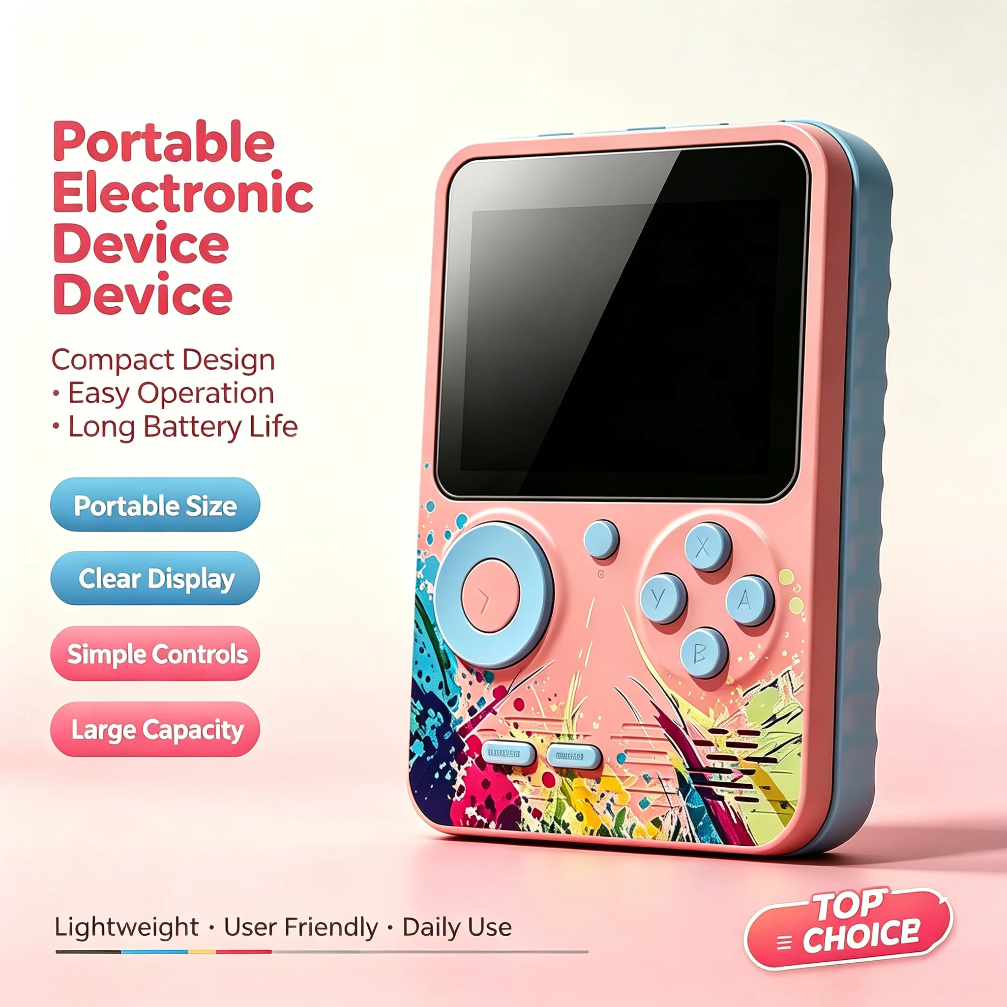 G5 MINI Console de Jogos Portátil, Console de Vídeo Retro para Meninos, 8 Bits, Tela LCD Colorida de 3.0 Polegadas