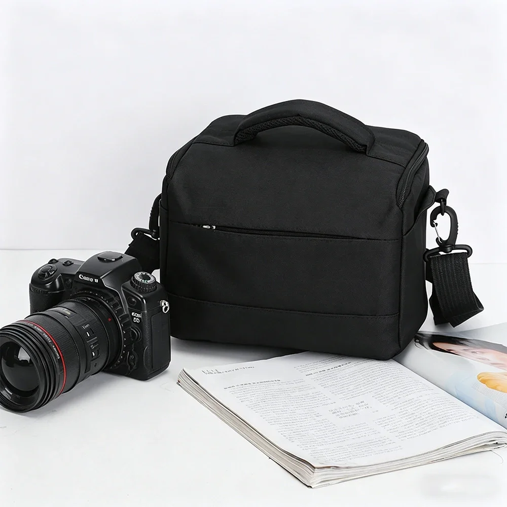 Bolsa Universal para Câmera DSLR, Bolsa de Ombro em Nylon, Estojo Portátil à Prova de Choque, Compatível com a Maioria das Câmeras Digitais de Grandes Marcas