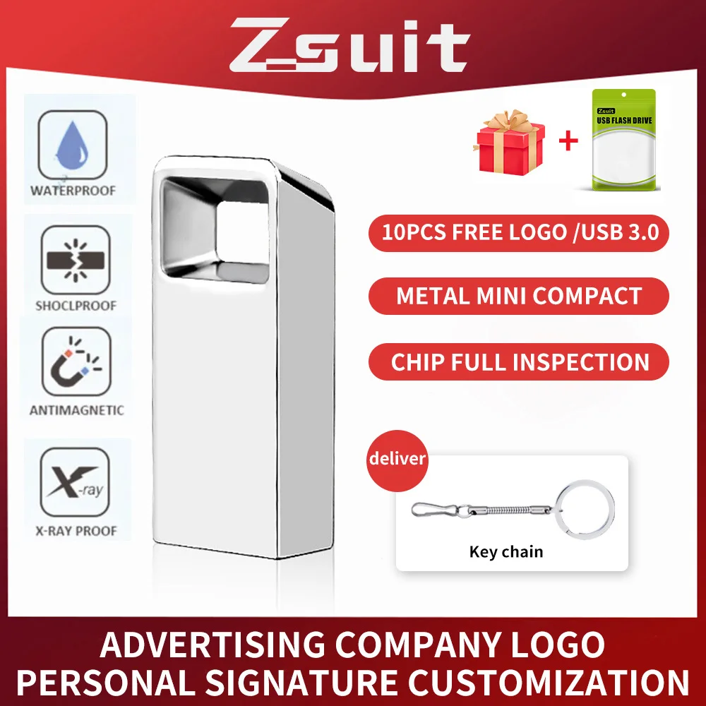 Zsuit 10 Pçs/lote 128G 3.0 USB Flash Drive 64GB Pendrive 32GB Capacidade Real À Prova D' Água Flash Disk 16GB U Disk Memory Storage Stick