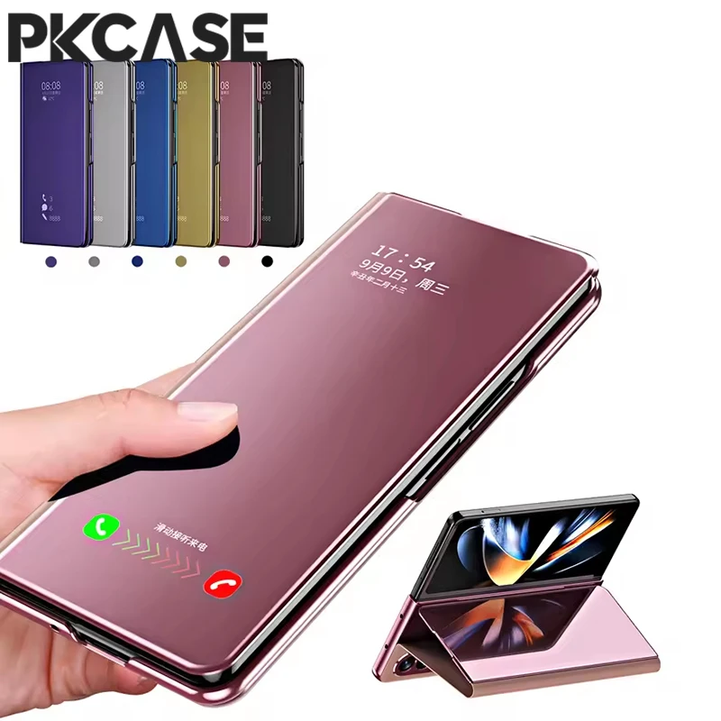 Capa de Couro Inteligente PKCASE com Espelho para Samsung Galaxy Z Fold 8 Ultra, Z Fold 7, Z Fold 6, Z Fold 5, Z Fold 4, Z Fold 3 Capa de Couro Inteligente PKCASE com Espelho para Samsung Galaxy Z Fold 8 Ultra, Z Fold 7, Z Fold 6, Z Fold 5, Z Fold 4, Z Fold 3