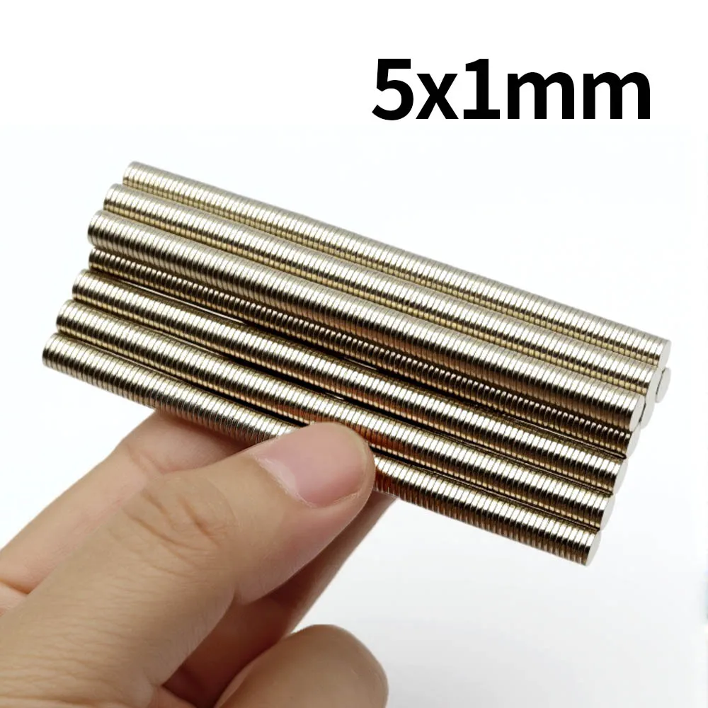 Ímã de neodímio super forte 5x1mm N35 NdfeB imanes magnéticos permanentes redondos ímãs poderosos para geladeira Ímã de neodímio super forte 5x1mm N35 NdfeB imanes magnéticos permanentes redondos ímãs poderosos para geladeira