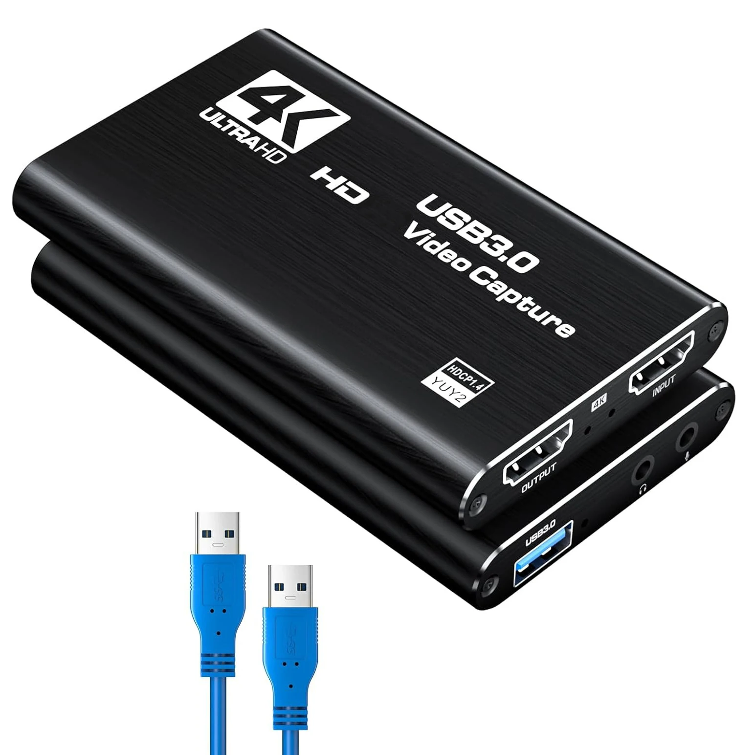 4k hdmi-compatível com usb 3.0 1080p @ 60hz placa de captura de vídeo com loop-out para ps5 pc jogo streaming ao vivo câmera transmissão obs