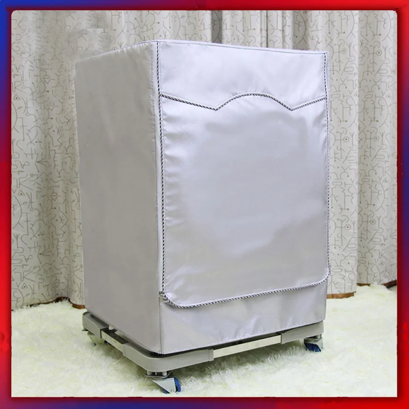 Capa para máquina de lavar roupa ao ar livre, à prova d'água e protetor solar ao ar livre, secador de roupa, protetor solar, revestimento prateado, à prova de poeira