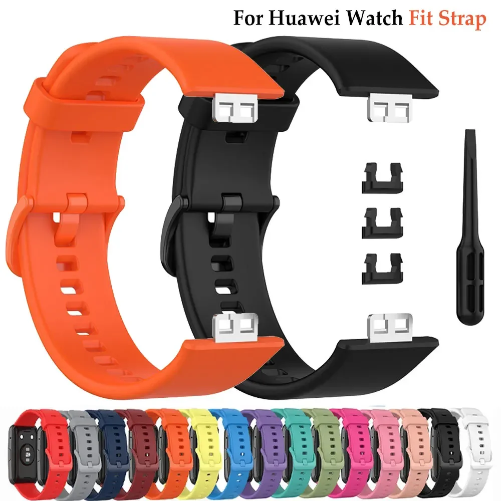 Banda esportiva para huawei relógio ajuste cinta acessórios smartwatch substituição pulseira de pulso de silicone correa relógio inteligente ajuste cinta Banda esportiva para huawei relógio ajuste cinta acessórios smartwatch substituição pulseira de pulso de silicone correa relógio inteligente ajuste cinta