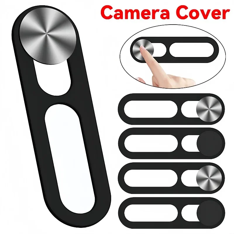 Protetor deslizante para câmera frontal, capa de lente de telefone, webcam, adesivos de privacidade para iphone 16 15 14pro/pro max tablet laptop