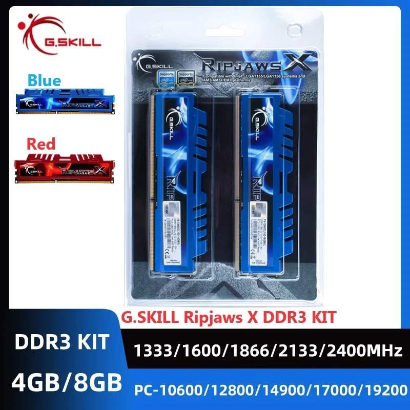 Memória G. skill-ddr3 ram para desktop, 8gb (2x4gb) 16gb (2x8gb), 1333mhz 1600mhz 1866mhz 2133mhz 2400mhz dimm 240pin
