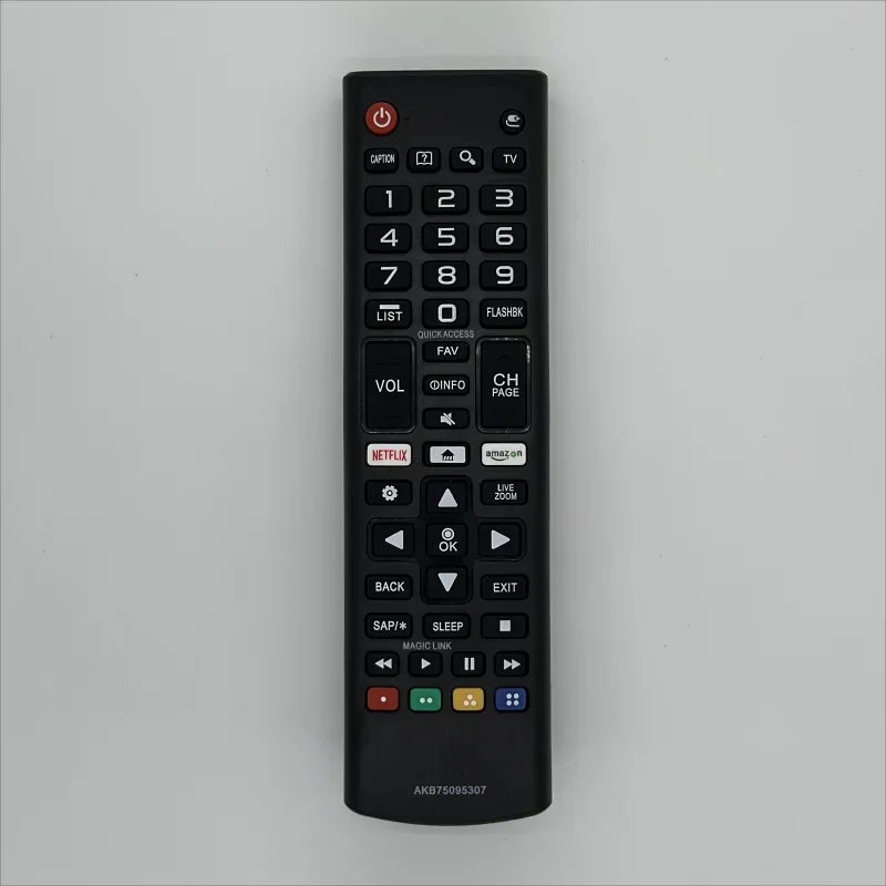 CONTROLE REMOTO ABS DE ALTA QUALIDADE ABK 75095307 PARA SMART TV 433MHZ 2015 2016 2017 2018 2019 2020 2021 2022 2023