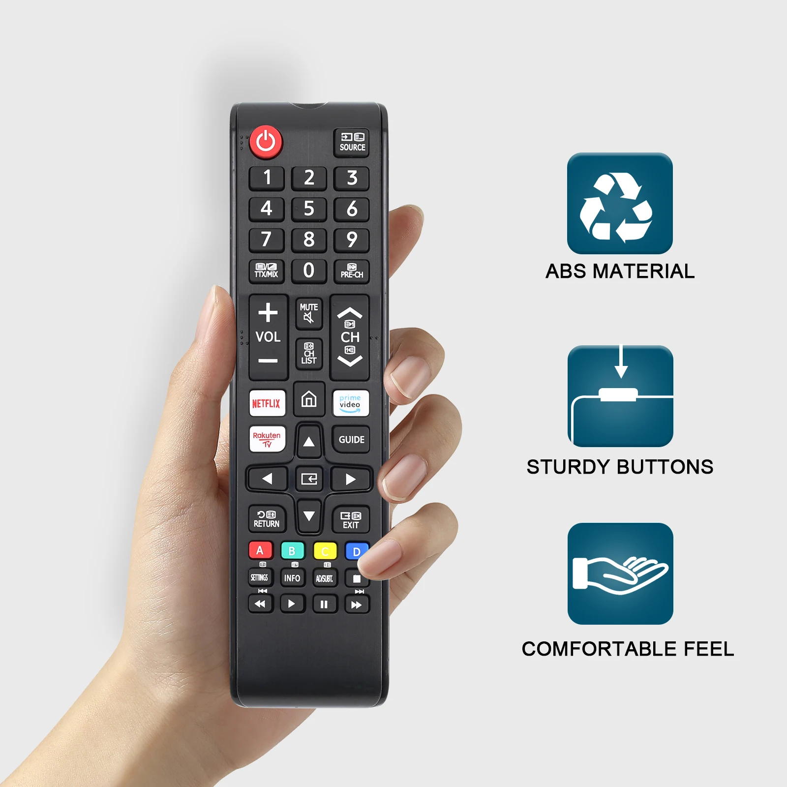 Controle remoto universal para todos os controles remotos de TV Samsung BN59-01315J Substituição para todos os Samsung LCD LED HDTV 3D Smart TVs com Hulu Netflix P