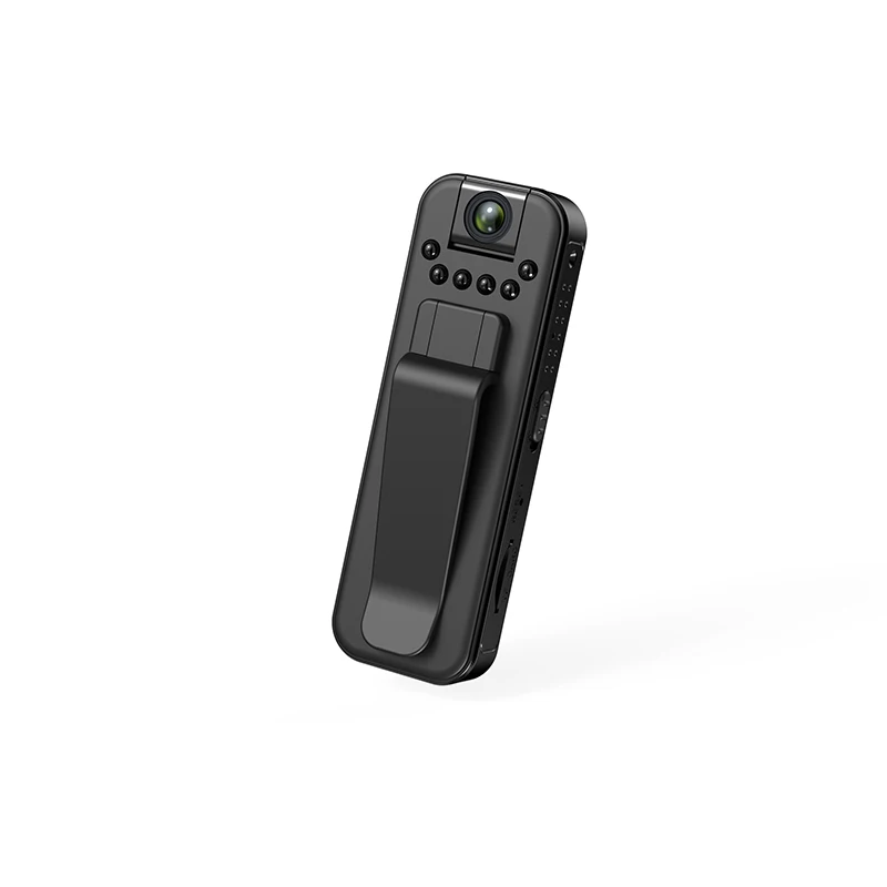 Mini Câmera Portátil, Gravador de Vídeo Digital Pequeno, Câmera Corporal Policial com Visão Noturna Infravermelha, Filmadora Miniatura
