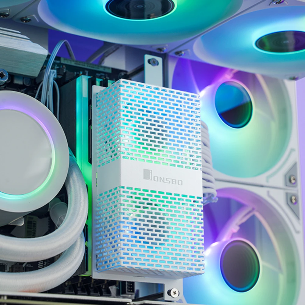 JONSBO-RAM Módulo de memória Radiador de refrigeração, NF-1, DDR4, DDR5 Ram Cooler, 4Pin, PWM, 5V, 3Pin, ARGB Sync, ventilador duplo, 50mm, dissipador de calor