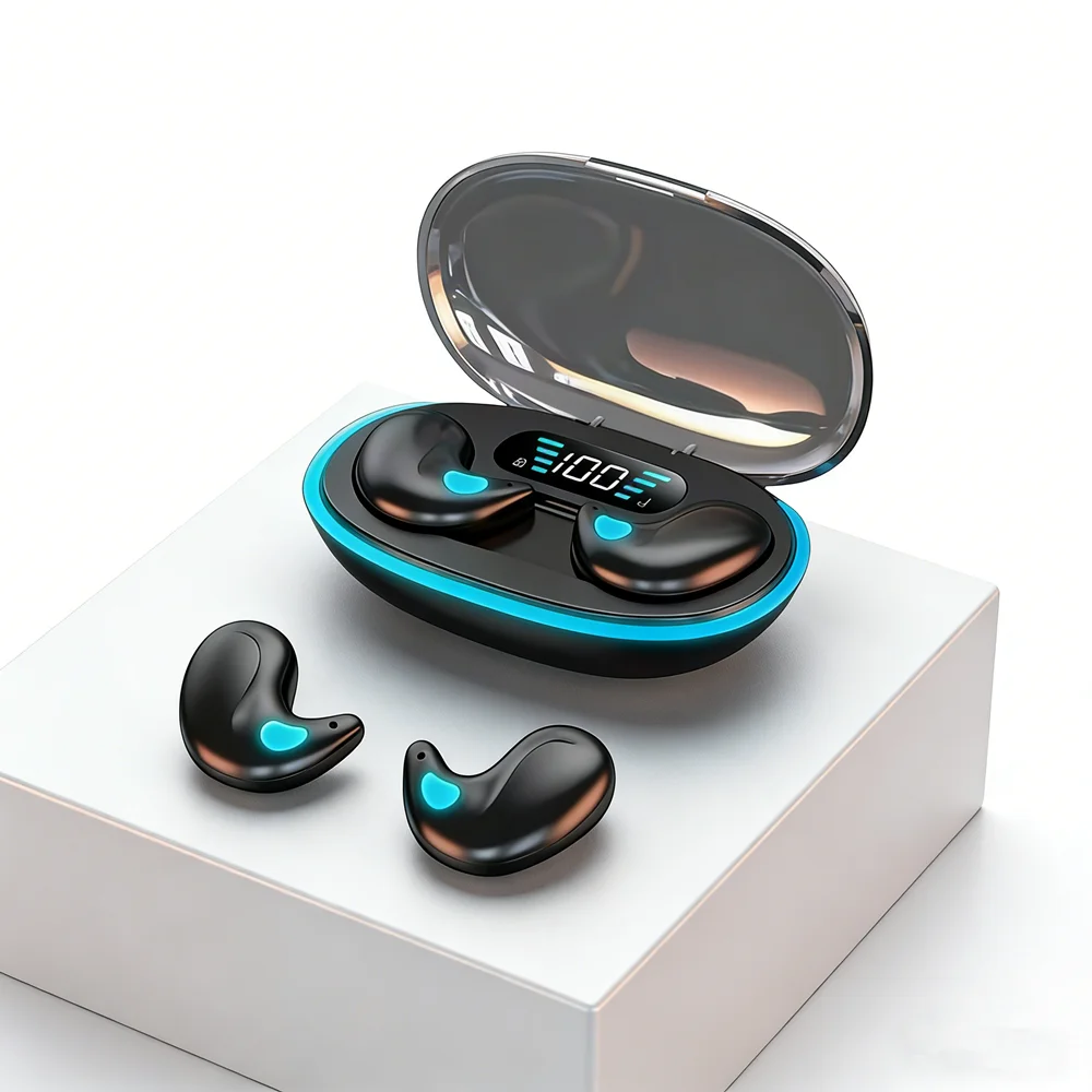 Fones de Ouvido Bluetooth Sem Fio TWS, Headset à Prova d'Água, Mini Fone de Ouvido, Fone de Ouvido Estéreo TWS para Todos os Smartphones