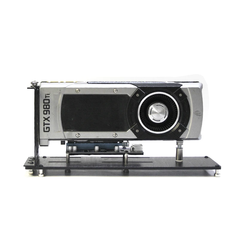 Suporte vertical de acrílico para placa de vídeo PCI Express, suporte para gabinete de PC com 3 slots para GPU 3090 4090
