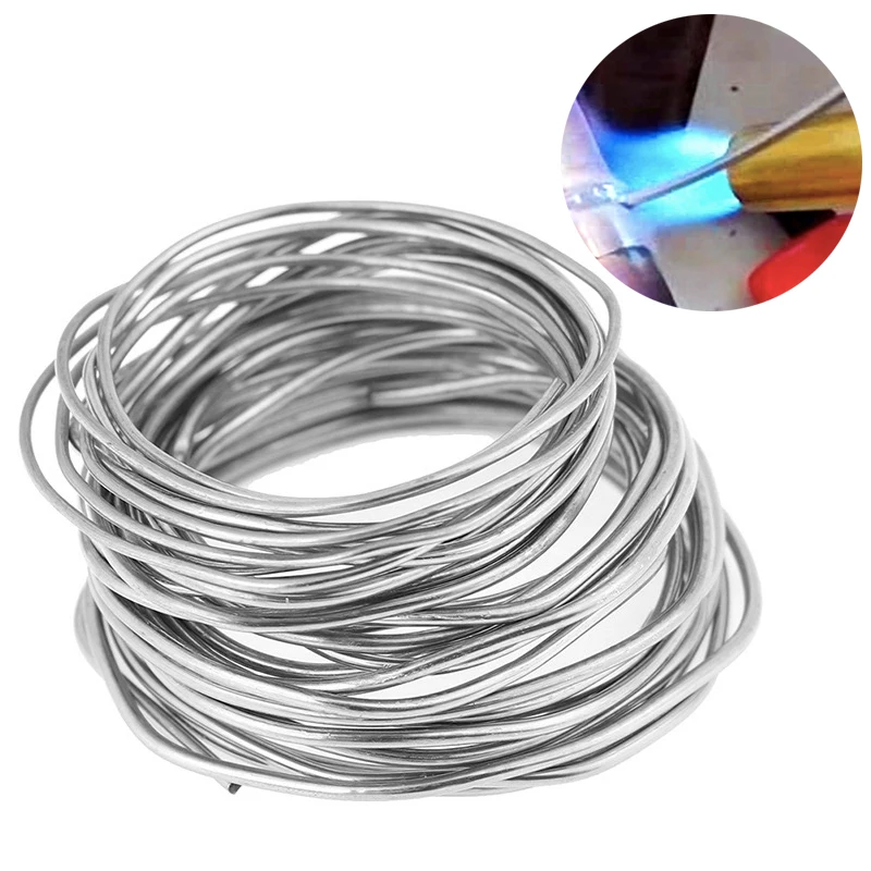 1.6/2.0mm cobre alumínio fux-cored eletrodos hastes de solda fácil derreter fio de solda para aço cobre alumínio ferro geladeira solda