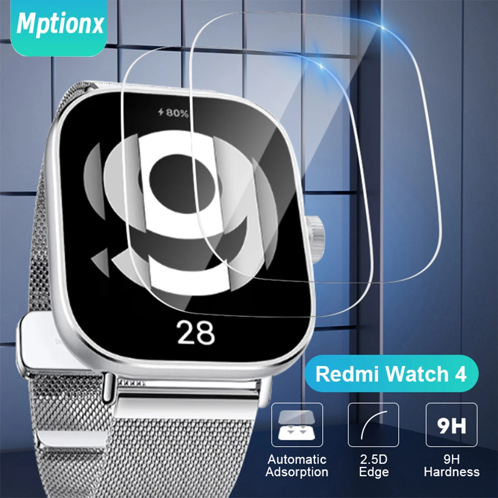 Vidro temperado para xiaomi redmi watch 4 smartwatch hd protetor de tela para redmi watch4 anti-risco prottiecve filme acessórios