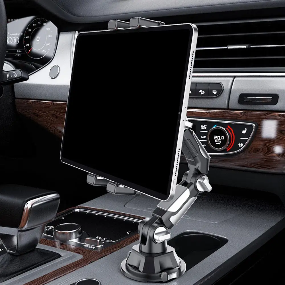 Suporte de copo para carro, tablet e telefone, suporte universal com braço longo ajustável para ipad, samsung galaxy tab para kindle