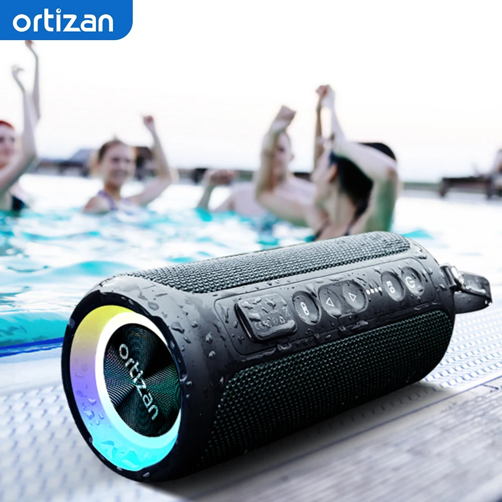 Ortizan X8 Pro Alto-falante Bluetooth à prova d'água Portátil Poderoso Caixa de Som Bass Boost Dupla Emparelhamento Vero Alto-falante Sem Fio TF/AUX in