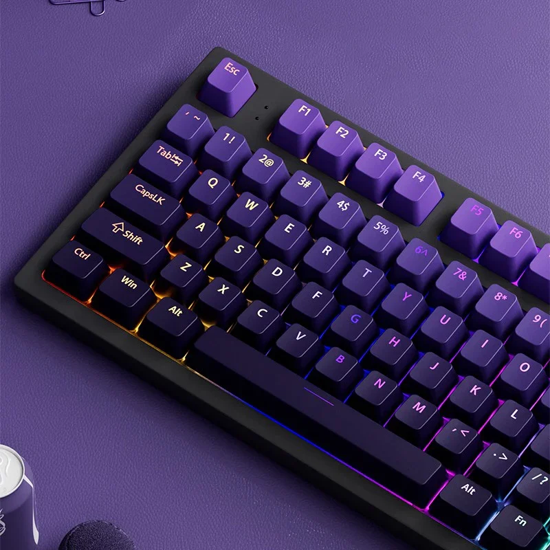 133 + teclas oem perfil gradiente keycaps para cereja mx switch teclado gamer mecânico pbt retroiluminado rgb keycap iso layout key caps