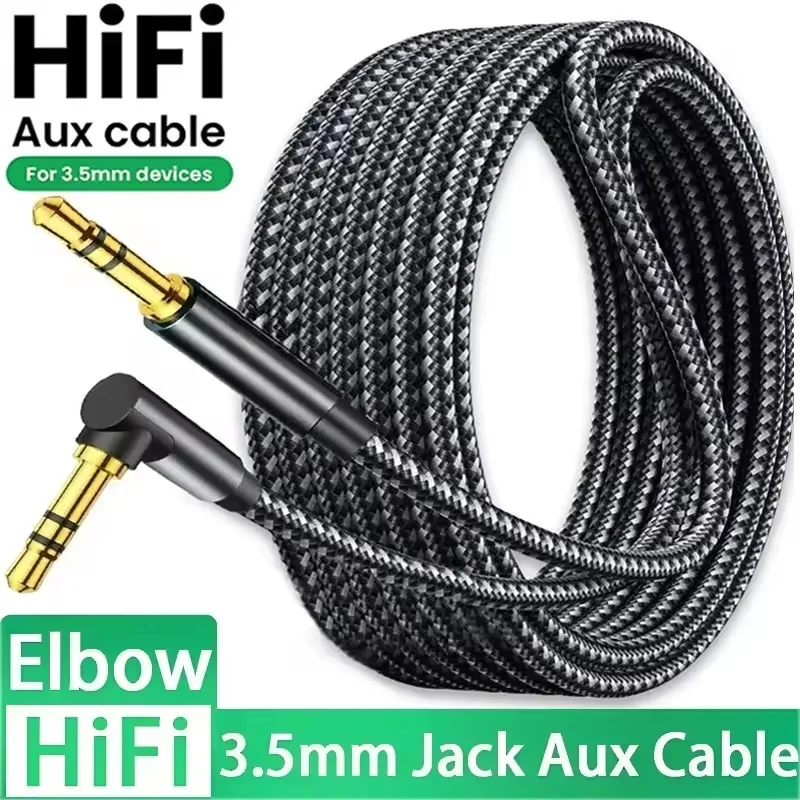 Cabo de áudio jack 3.5mm, cotovelo de 90 graus macho para macho reto, cabo aux hifi para samsung s20, fone de ouvido de carro, mp3/4, cabo aux Cabo de áudio jack 3.5mm, cotovelo de 90 graus macho para macho reto, cabo aux hifi para samsung s20, fone de ouvido de carro, mp3/4, cabo aux