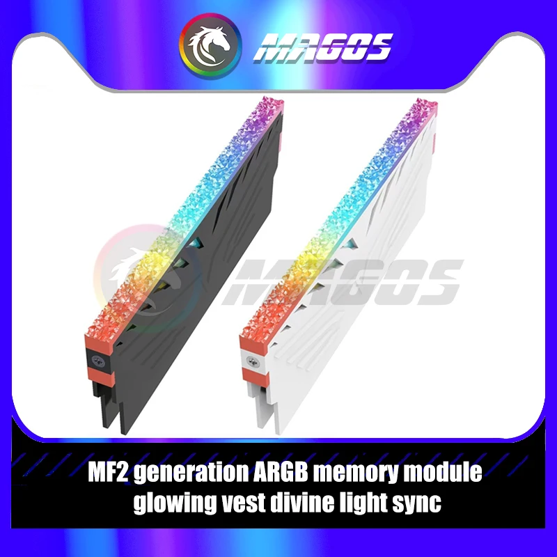 Dissipador de calor ram de computador 5v argb mobo aura sincronização, estilo de fluxo rgb diamante, colete de armadura de memória para ddr3 4 5 universal