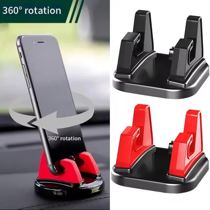 Suporte giratório de 360 ​​graus para celular, suporte universal para painel de carro, acessórios para carro