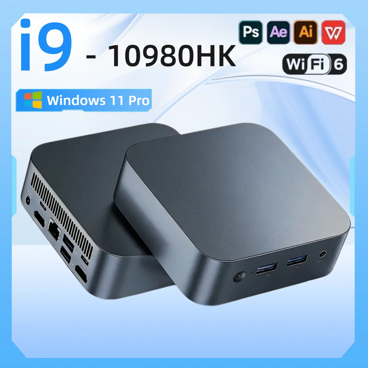 Novo PC Mini Intel Core i9 10980HK para jogos com 16GB de RAM, SSD M.2, Windows 11 Pro, WiFi 6, BT5.2, UHD, Desktop Gamer. Novo PC Mini Intel Core i9 10980HK para jogos com 16GB de RAM, SSD M.2, Windows 11 Pro, WiFi 6, BT5.2, UHD, Desktop Gamer.