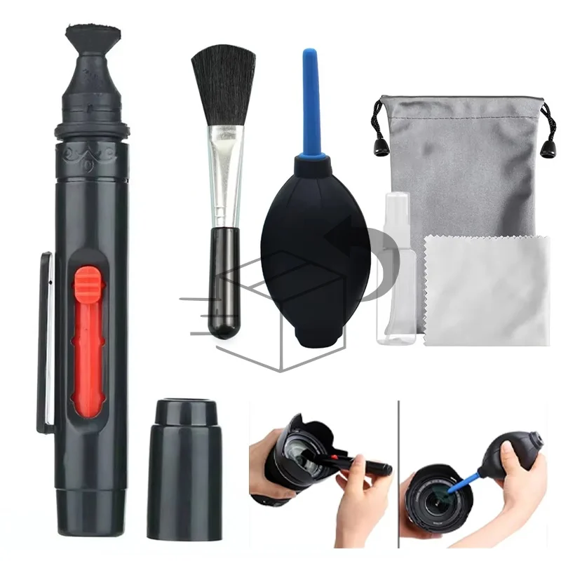Kit de limpeza de lente dslr 6 em 1, kits de limpeza de sensor de câmera digital, câmeras dslr dv, conjunto limpo para sony fujifilm nikon canon