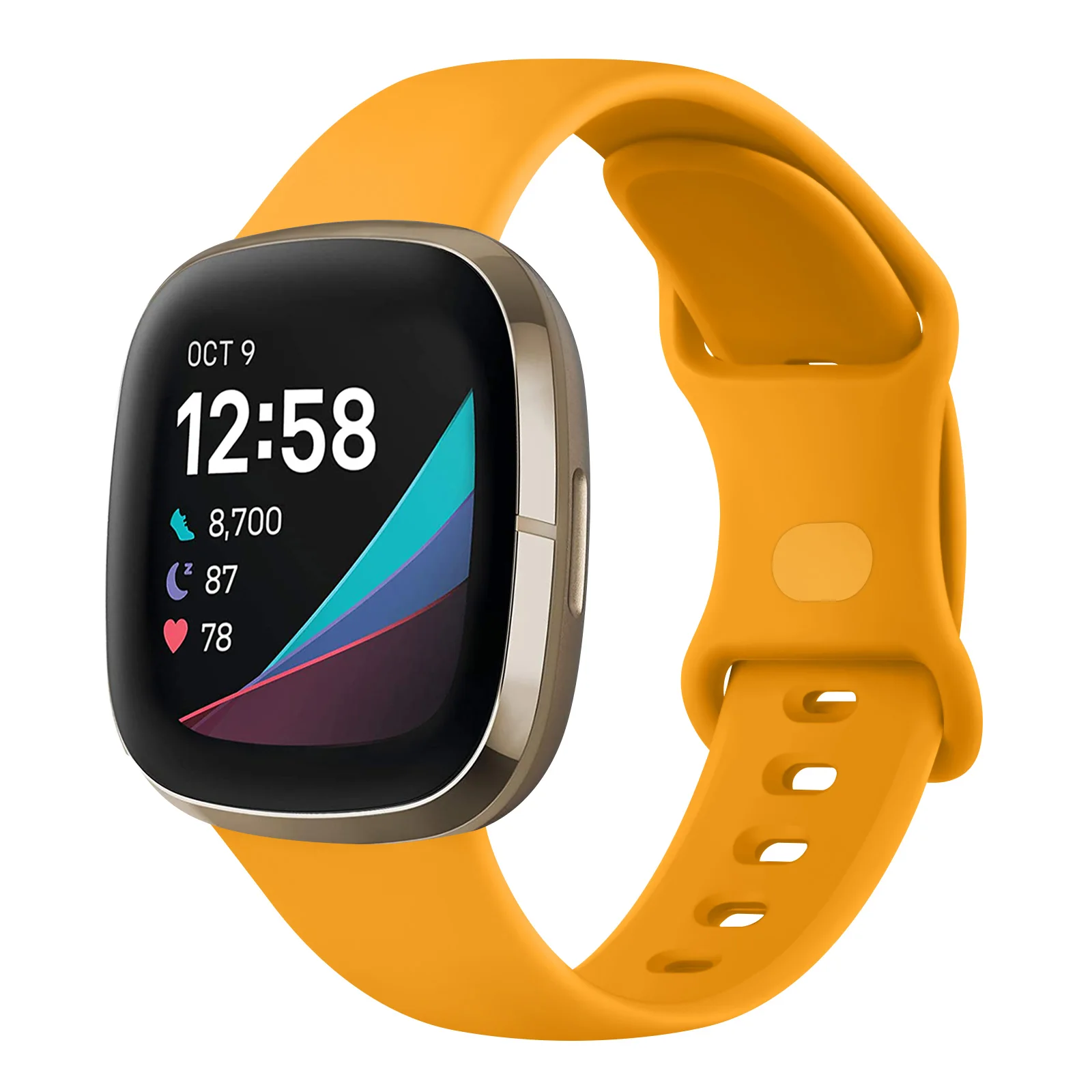 Pulseira de silicone para fitbit versa 3 versa 4 pulseira para fitbit sense/sense 2 correa pulseira acessórios smartwatch