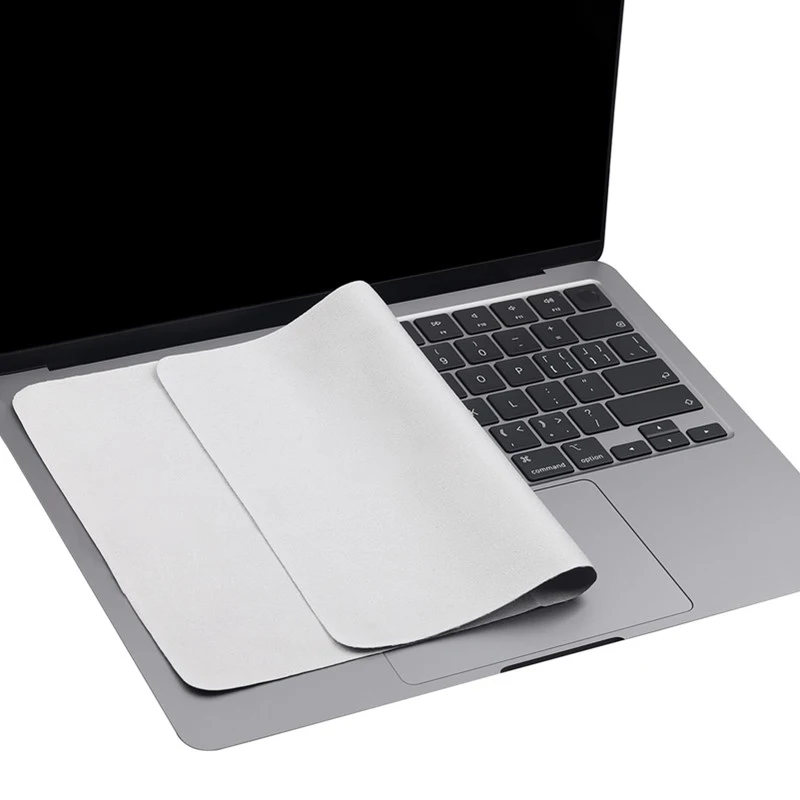 1 pç Pano de Limpeza de Microfibra à Prova de Poeira para Tela de Laptop MacBook Pro 13/15/16, Capa Protetora para Teclado e Teclado Palm Guard