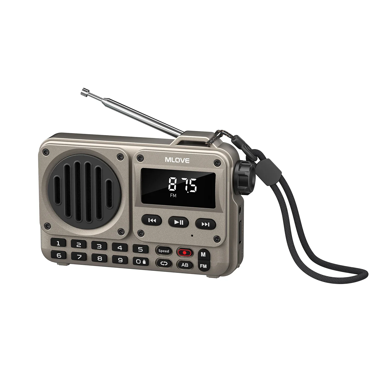 Caixa de Som Portátil Bluetooth MLOVE BV800P com Rádio FM, Reprodutor de MP3, USB/Cartão TF, AUX e Antena – Áudio Completo para Uso em Movimento Caixa de Som Portátil Bluetooth MLOVE BV800P com Rádio FM, Reprodutor de MP3, USB/Cartão TF, AUX e Antena – Áudio Completo para Uso em Movimento