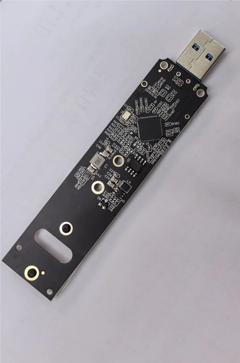 Adaptador M.2 NVME SSD para USB 3.1, PCI-E para USB-A 3.0, Cartão Conversor Interno, Chip JMS583, 10Gbps, Gen 2 para PCI-E, SSD M.2