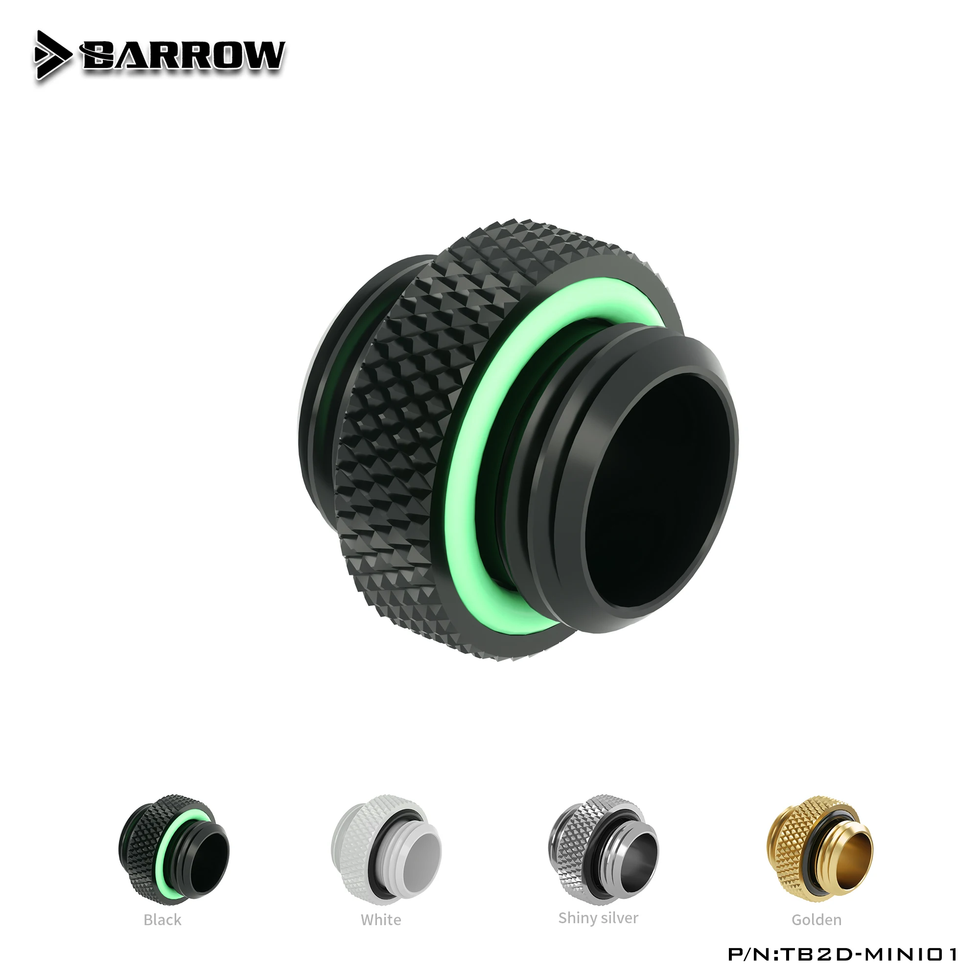 BARROW G1/4 Macho para Macho Conectores Rotativos/Extensor 5mm 10mm M para M Mini Dual Water Cooler Acessórios de Montagem Acessórios de Metal